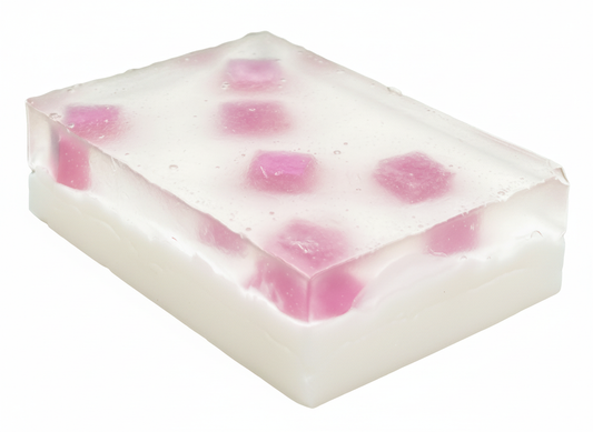 AALIS Crystal Dew glycerin soap bar with a clear, translucent finish.